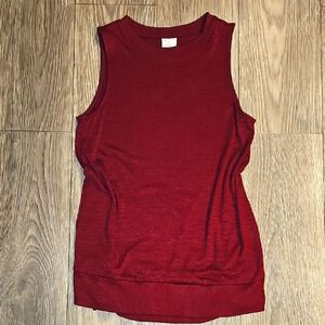 Sleeveless Red Top
